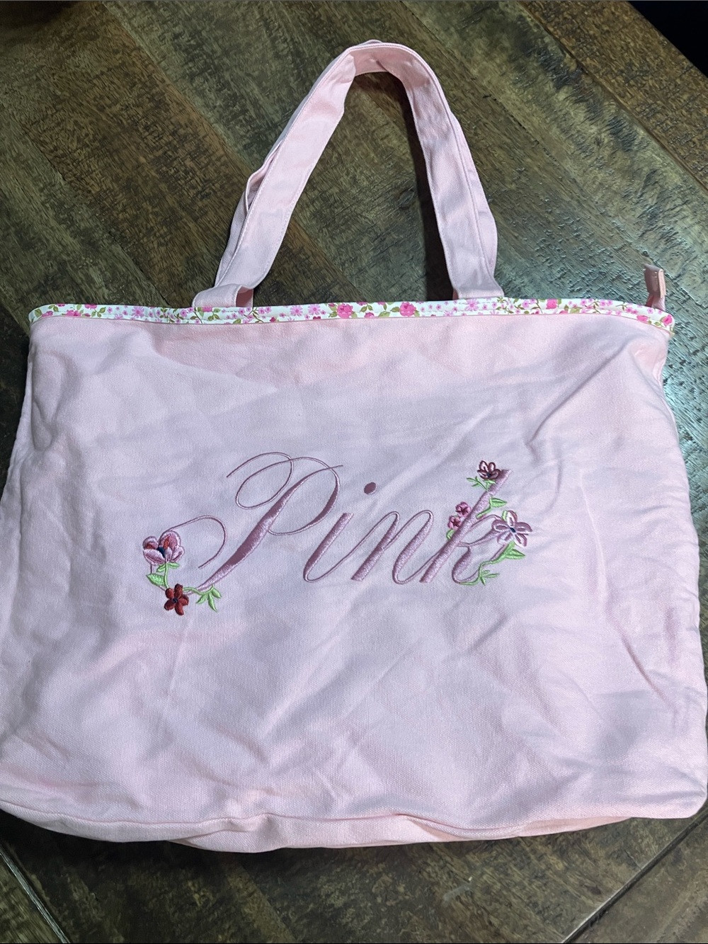 Victoria Secret Pink zippered tote
